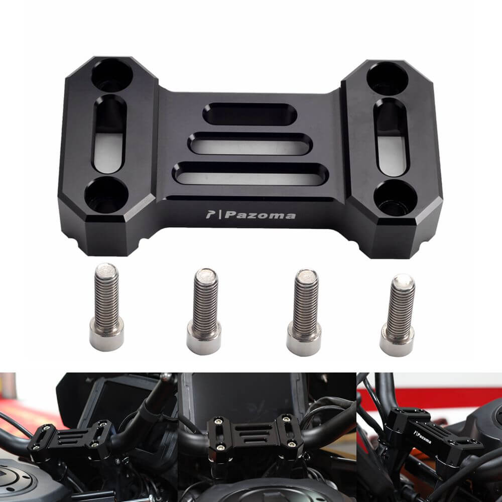 CNC Aluminum Handlebar Riser Top Clamp Cover Support For Harley Davidson Pan America 1250 ST Special CVO RA1250SE RA1250S 2021-2025 - pazoma