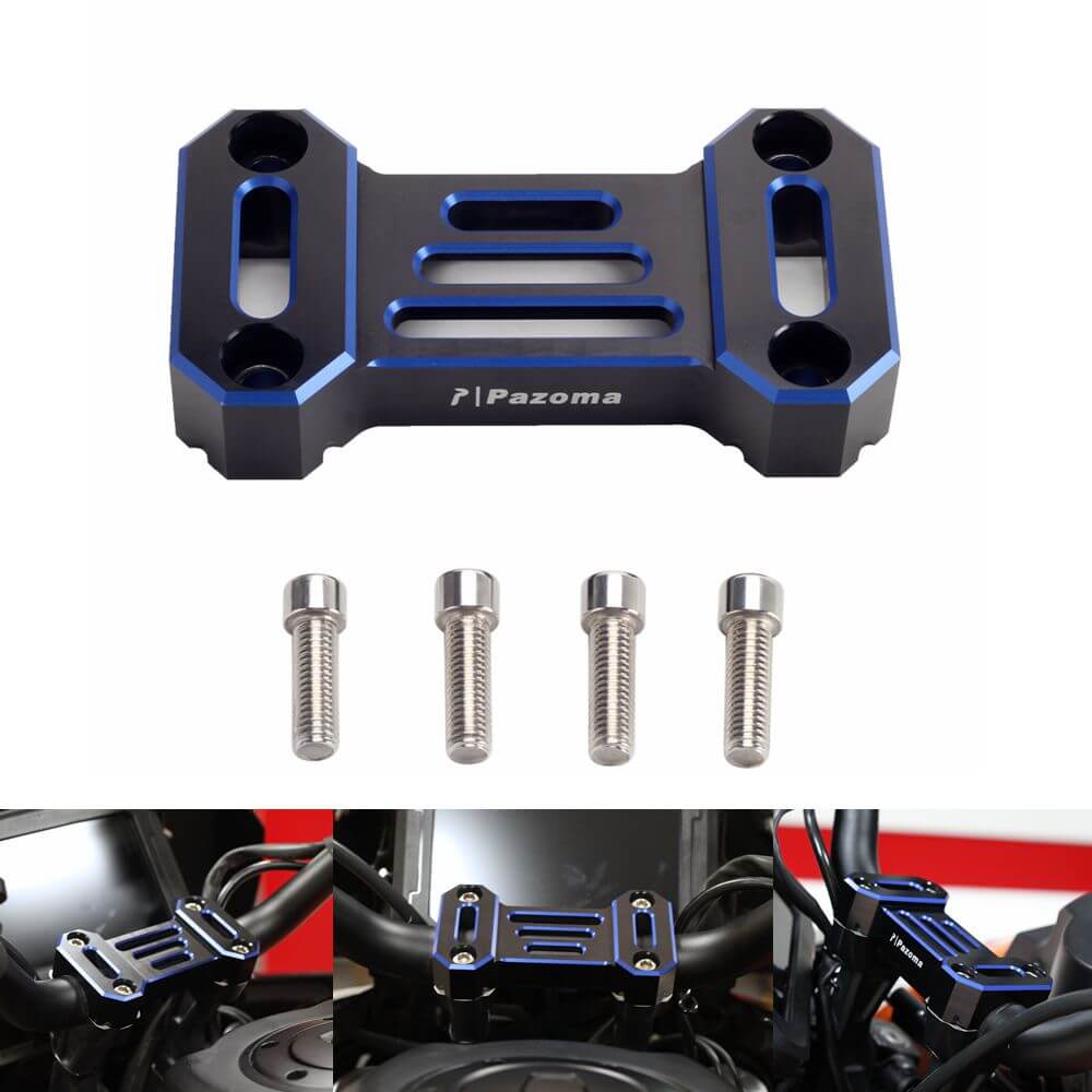 CNC Aluminum Handlebar Riser Top Clamp Cover Support For Harley Davidson Pan America 1250 ST Special CVO RA1250SE RA1250S 2021-2025 - pazoma