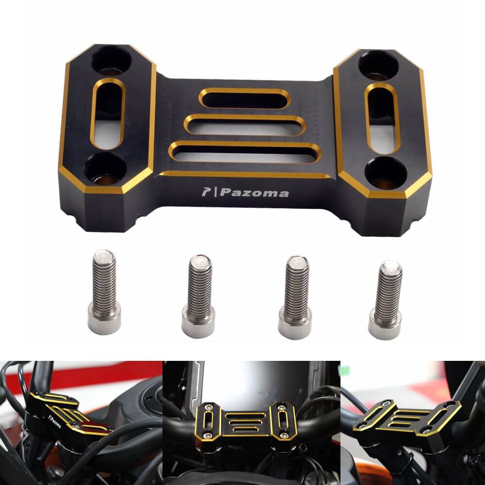 CNC Aluminum Handlebar Riser Top Clamp Cover Support For Harley Davidson Pan America 1250 ST Special CVO RA1250SE RA1250S 2021-2025 - pazoma