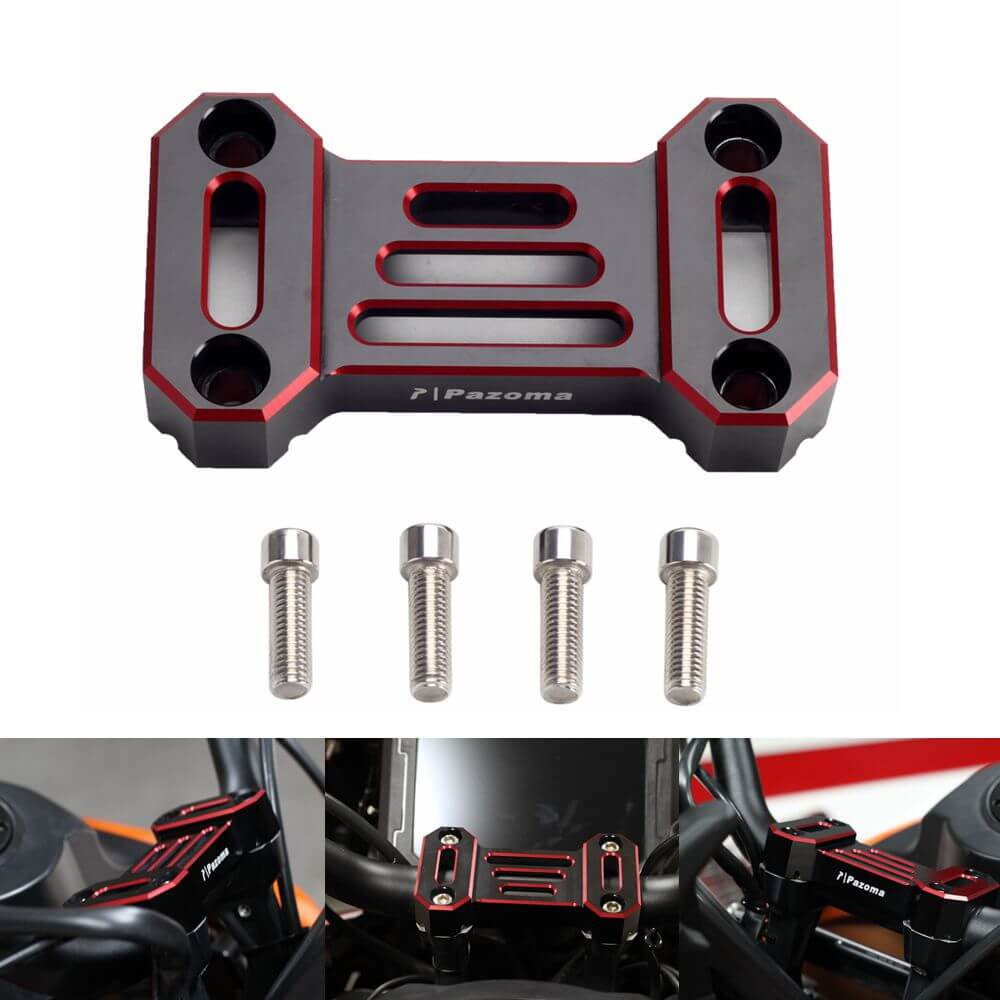 CNC Aluminum Handlebar Riser Top Clamp Cover Support For Harley Davidson Pan America 1250 ST Special CVO RA1250SE RA1250S 2021-2025 - pazoma