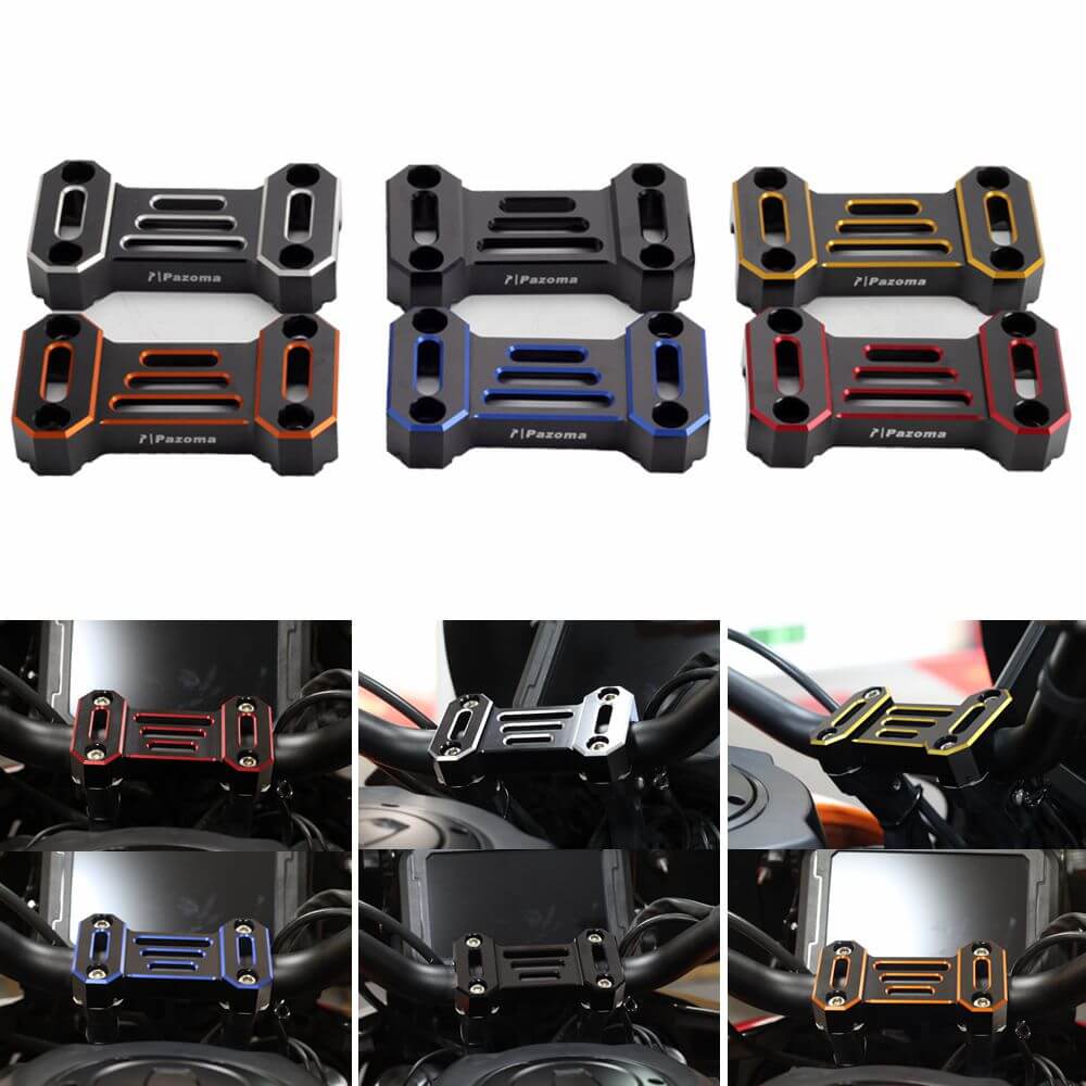 CNC Aluminum Handlebar Riser Top Clamp Cover Support For Harley Davidson Pan America 1250 ST Special CVO RA1250SE RA1250S 2021-2025 - pazoma