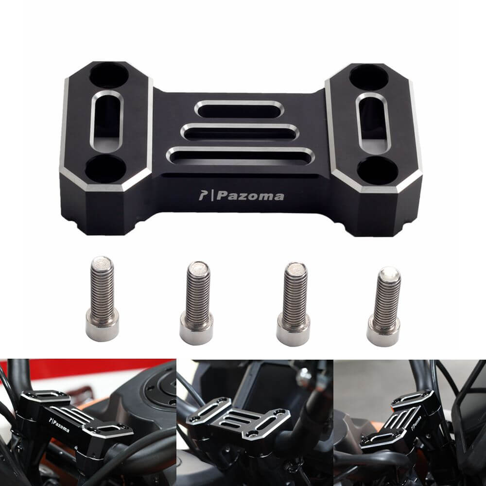 CNC Aluminum Handlebar Riser Top Clamp Cover Support For Harley Davidson Pan America 1250 ST Special CVO RA1250SE RA1250S 2021-2025 - pazoma