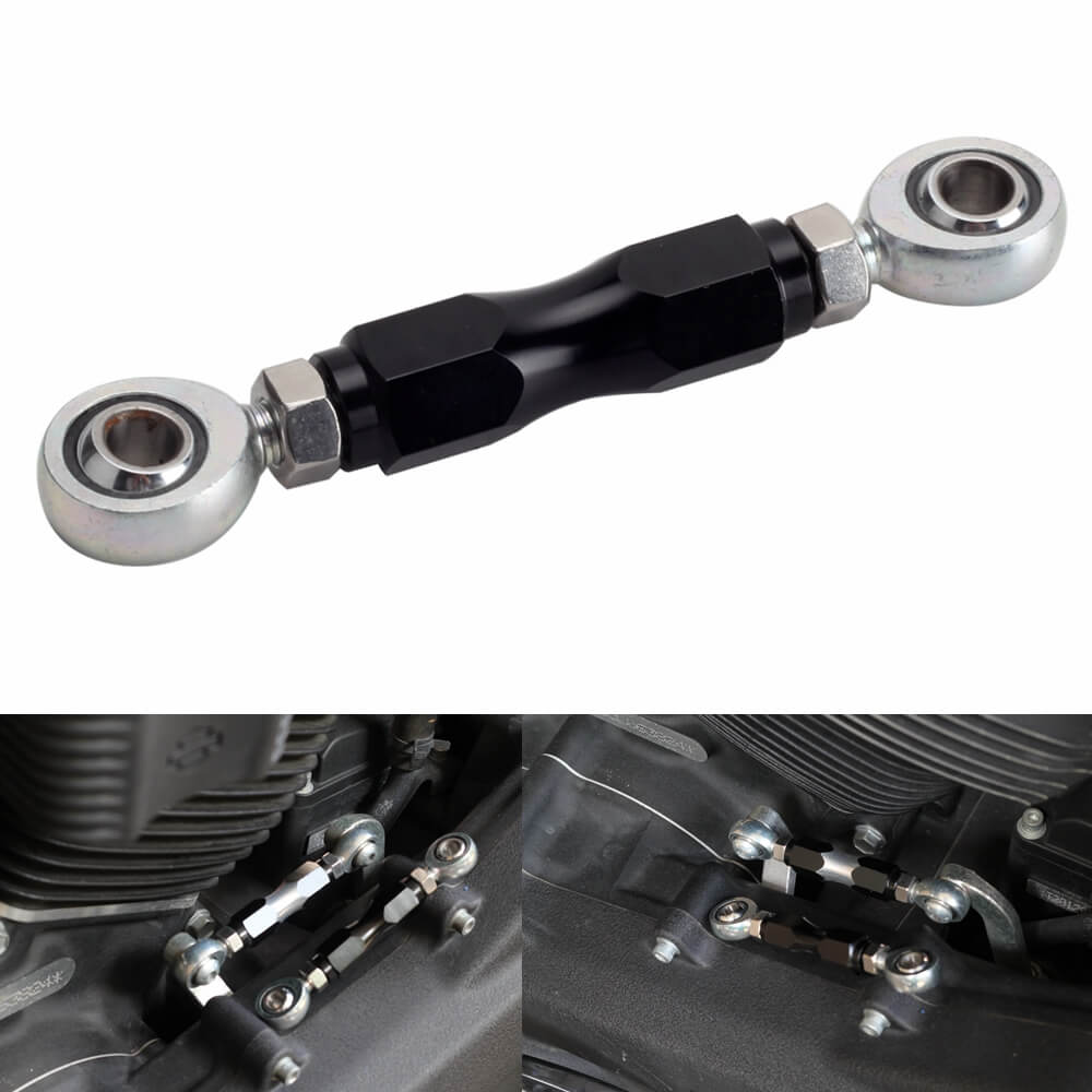 CNC Mid-Control Adjustable Shift Linkage Rod For Harley Davidson Softail M8 Dyna FXR - pazoma