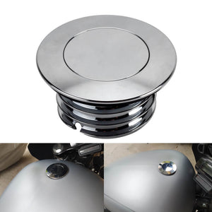 CNC Pop-up Flush Mount Vented Low-Profile Gas Oil Tank Fuel Cap For Harley Softail M8 Street Bob Breakout Standard 114 S 2018-2023 - pazoma
