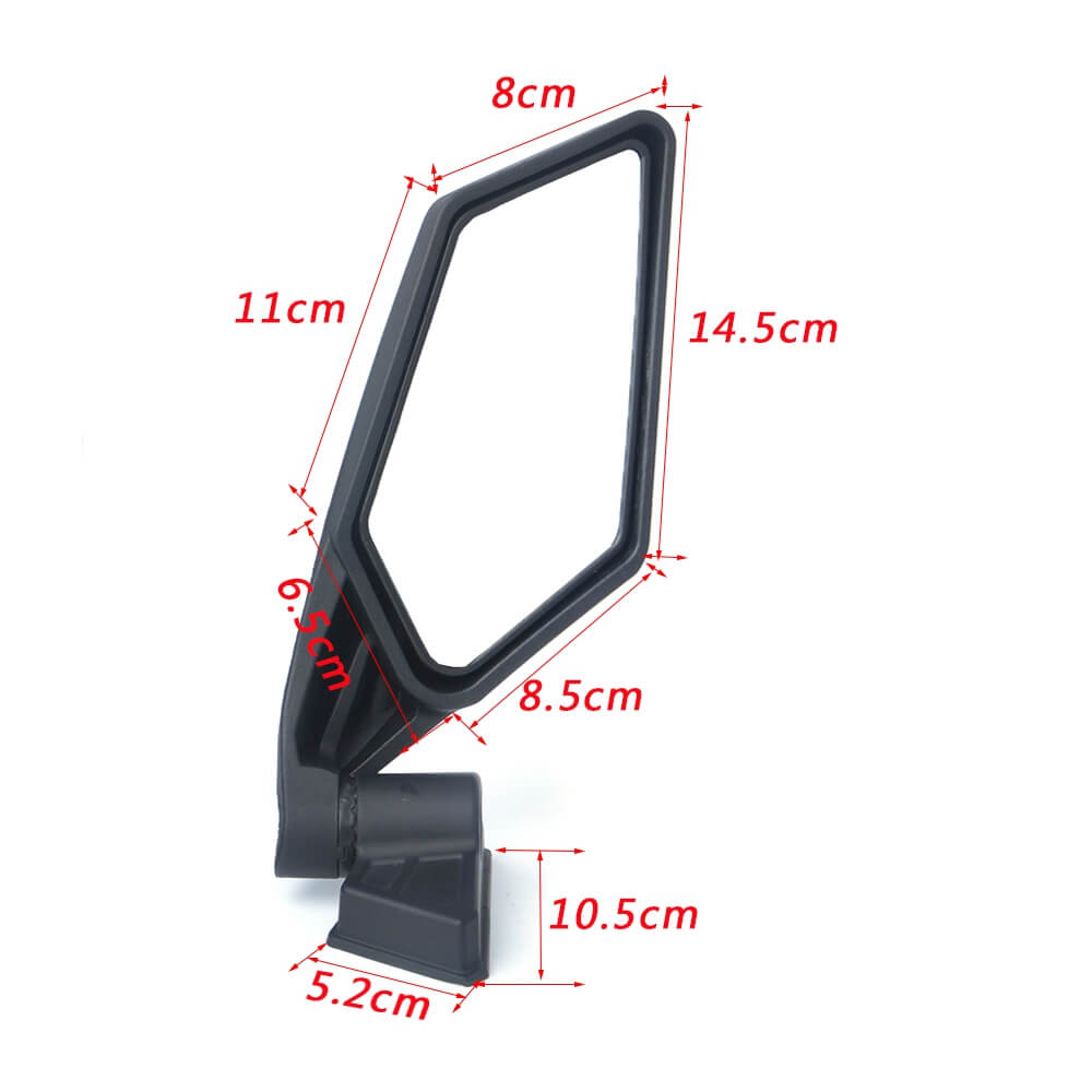 UTV Racing Side LED Turn Signal View Mirrors Adjustable Folding for Can-Am Maverick X3 & X3 Max XRS XDS Turbo R RR 2017-2024 - pazoma