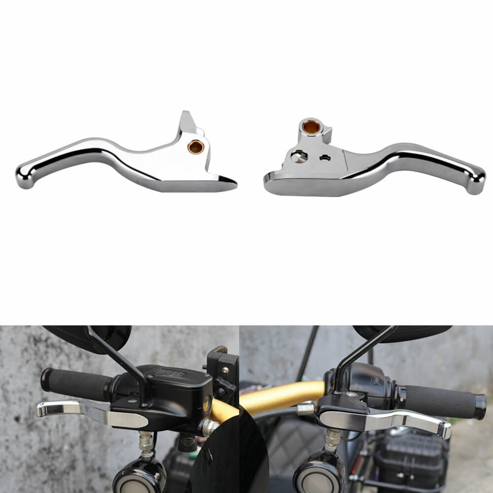 CNC Shorty Hand Control Lever Kit Brake Clutch Levers For Harley Softail Low Rider S Sport Glide Standard Street Bob 15-2024 - pazoma