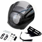 Harley Softail Low Rider S FXLRS M8 Headlight Quarter Fairing Windshield w/ Headlight Relocation Block Mounting kit 2020-2025 - pazoma