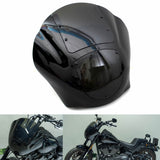 Harley Softail Low Rider S FXLRS M8 Headlight Quarter Fairing Windshield w/ Headlight Relocation Block Mounting kit 2020-2025 - pazoma