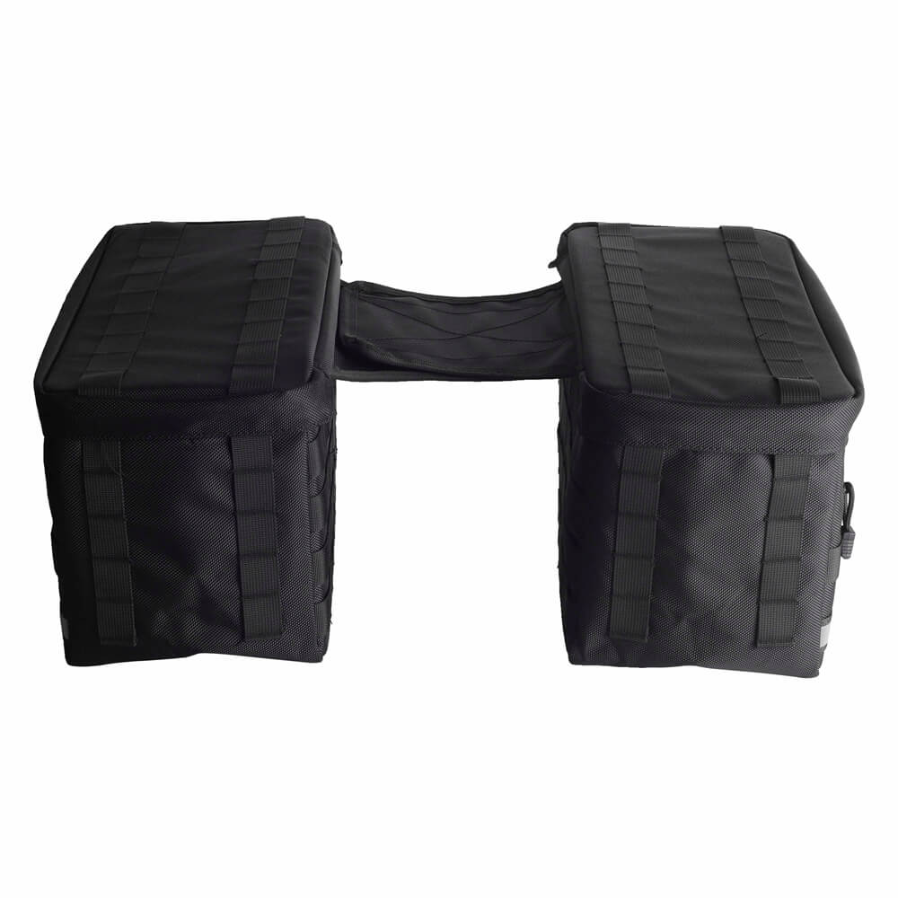 Club Style Escape Saddlebags Saddle Luggage Storage Bag w/Waterproof covers reflective strips For Harley Softail Dyna Super Glide Sportster FXR FXLRS - pazoma