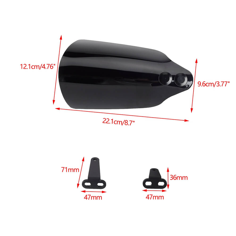 Club Style HD PC Handguards Hand Guard For Harley Davidson Road King Classic CVO/SE FLHR FLHRC FLHRSE 2008-2016 - pazoma