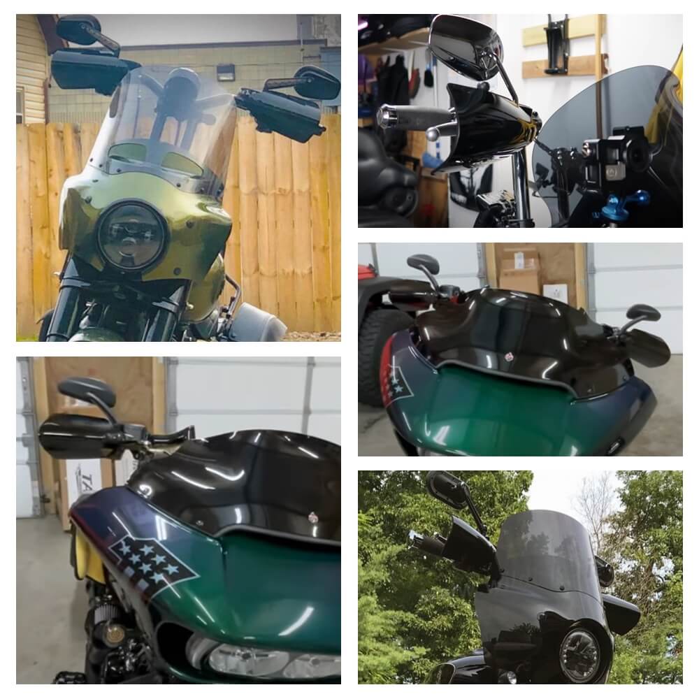 Club Style HD PC Handguards Hand Guard For Harley Touring Road King FLHR Electra Glide Ultra Limited CVO/SE FLHTK FLHTKSE 2021-2024 - pazoma