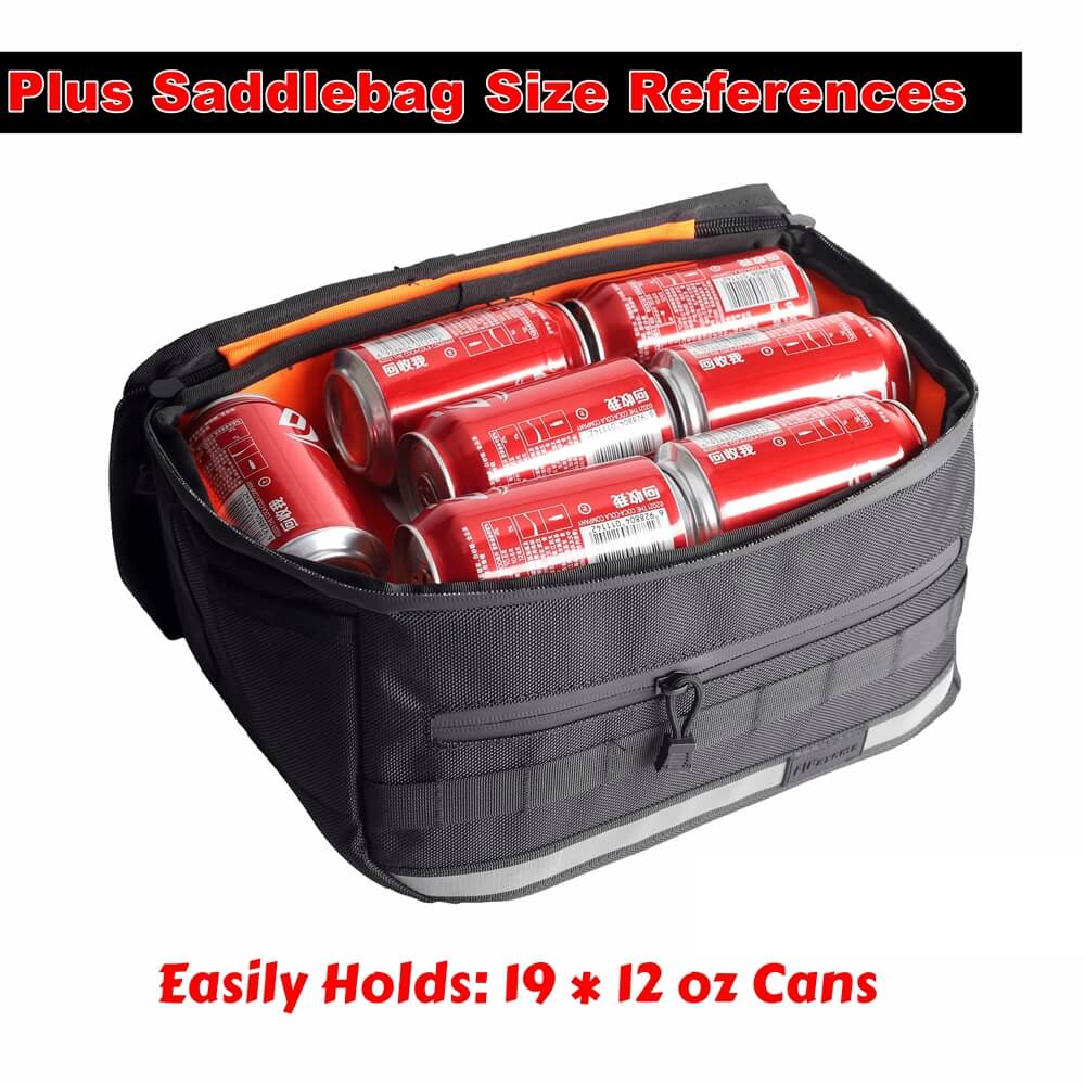 Club Style Escape Saddlebags Saddle Luggage Storage Bag w/Waterproof covers reflective strips For Harley Softail Dyna Super Glide Sportster FXR FXLRS - pazoma