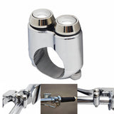 Dual Button Microswitch 2-Button Micro Switch  Control Momentary M-Switch Kit for 22.2mm 7/8 inch Handlebar Bobber Cafe Racer Chopper - pazoma