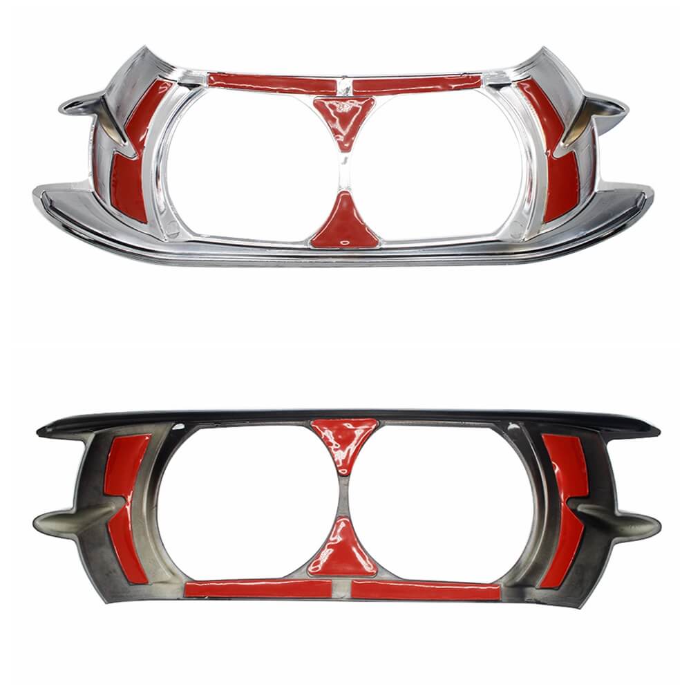 Motorcycle Dual Headlamp Headlight Trim Cover Bezel for Harley Road Glide 2015-2024 - pazoma