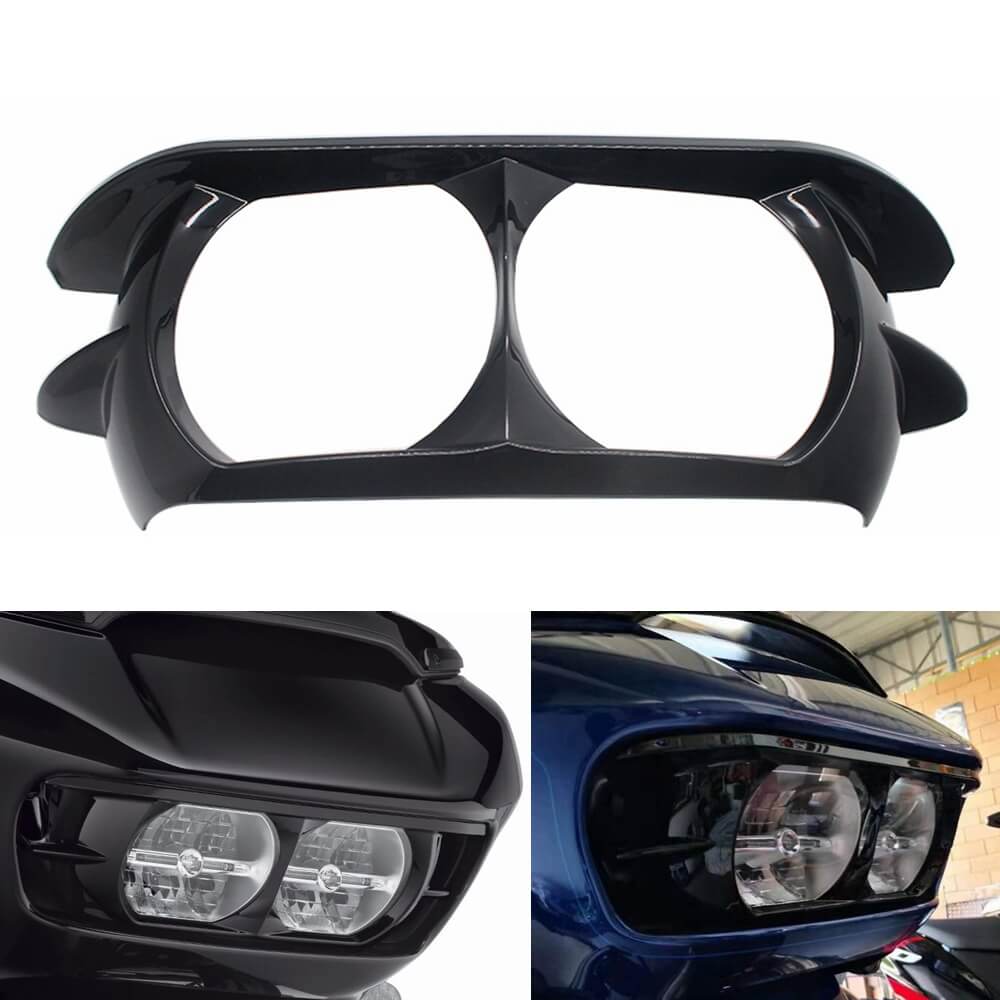 Harley Road Glide ST Headlamp Trim Headlight ABS Fairing Bezel Scowl Cover Limited FLTRK FLTRX Special FLTRXS CVO FLTRXSE 2015-2024 - pazoma