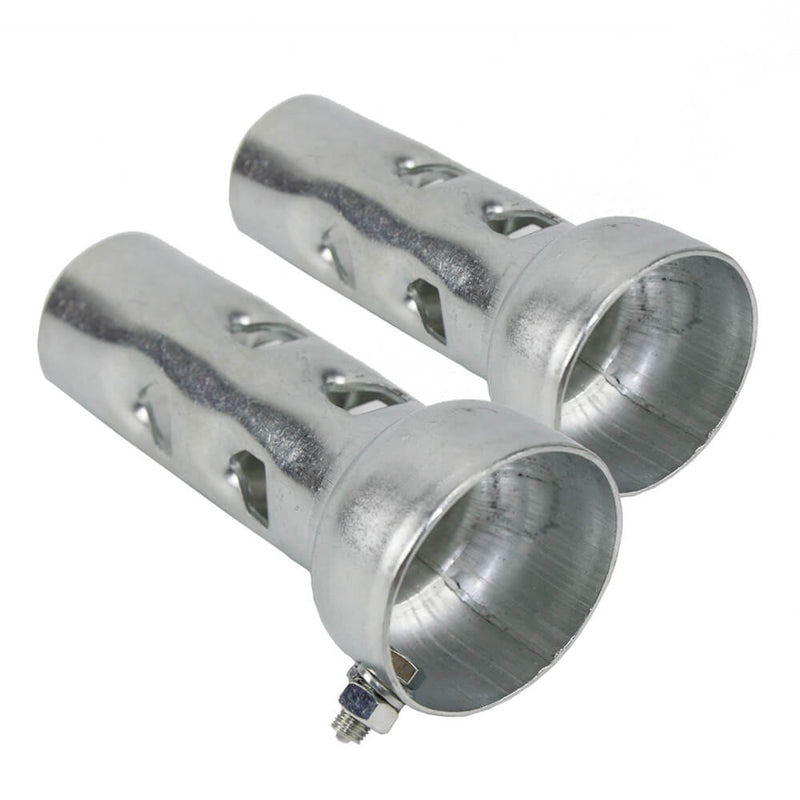 4" X 2" Louvered Core Short Muffler Torque Reversion Exhaust Drag Pipe Killer Baffle Silencer db-Killer db-Eater For Harley Big Twin Sportster Honda - pazoma