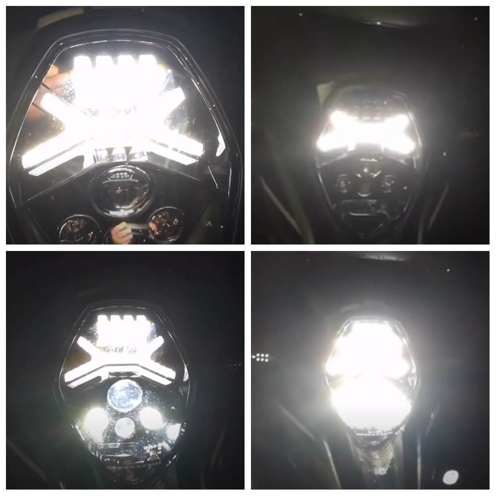 LED Headlight Head Lamp w/ Halo DRL High Low Beam for SUZUKI V-Strom 650 / 1000 DL1000 DL650 2014-2021 E-MARK Approved - pazoma