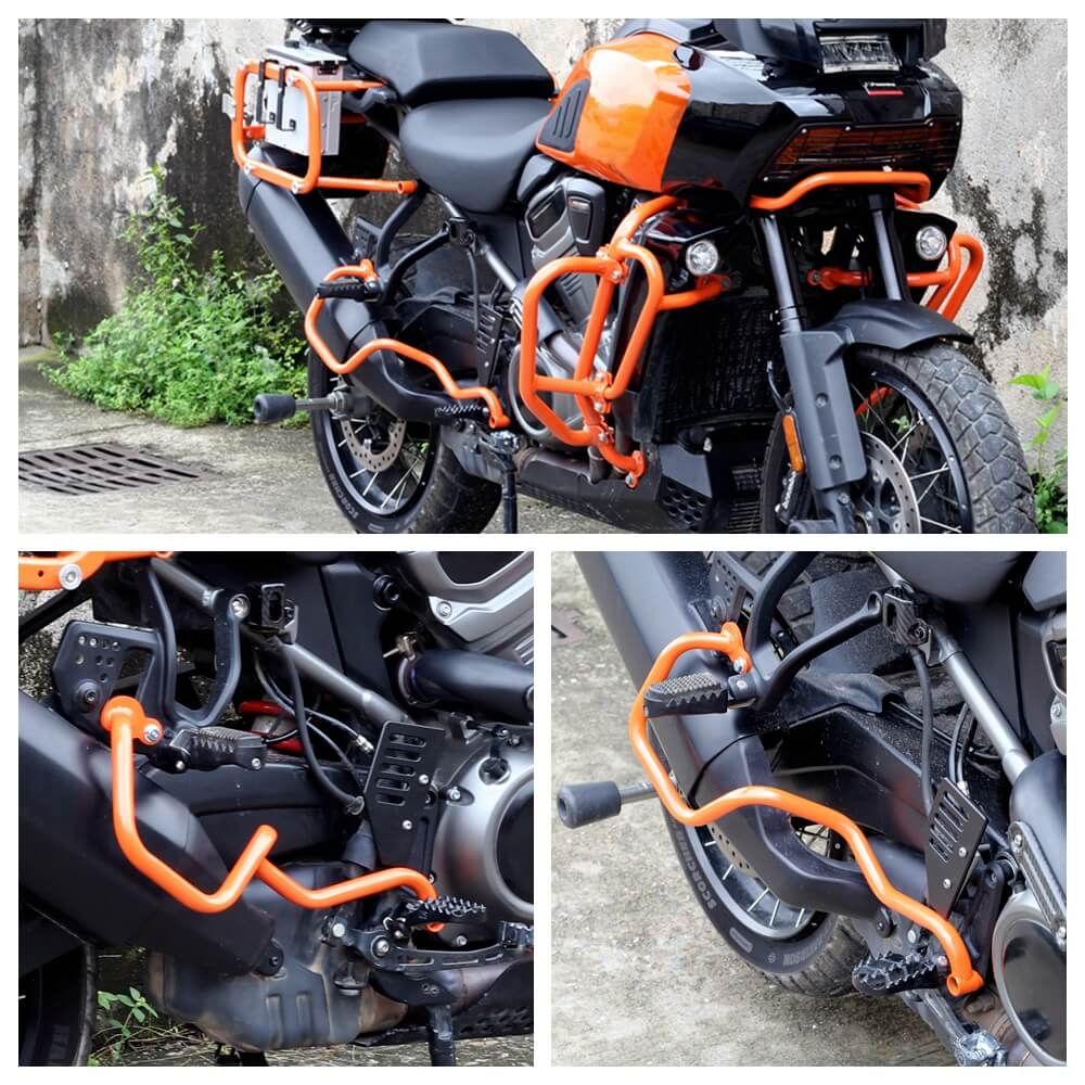 Exhaust Muffler Guard Crash Bars Protector Bumper For Harley Pan America 1250 ST RA1250ST Special RA1250S RA1250 CVO RA1250SE 2021-2025 - pazoma