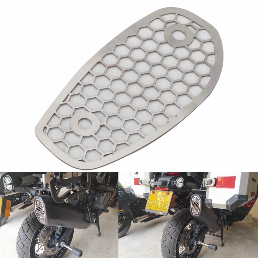 Harley Pan America 1250 ST CVO Special RA1250SE RA1250S Exhaust Muffler Tailpipe End Cap Guard Grill Protective Cover Mesh Outlet Covering Screens - pazoma