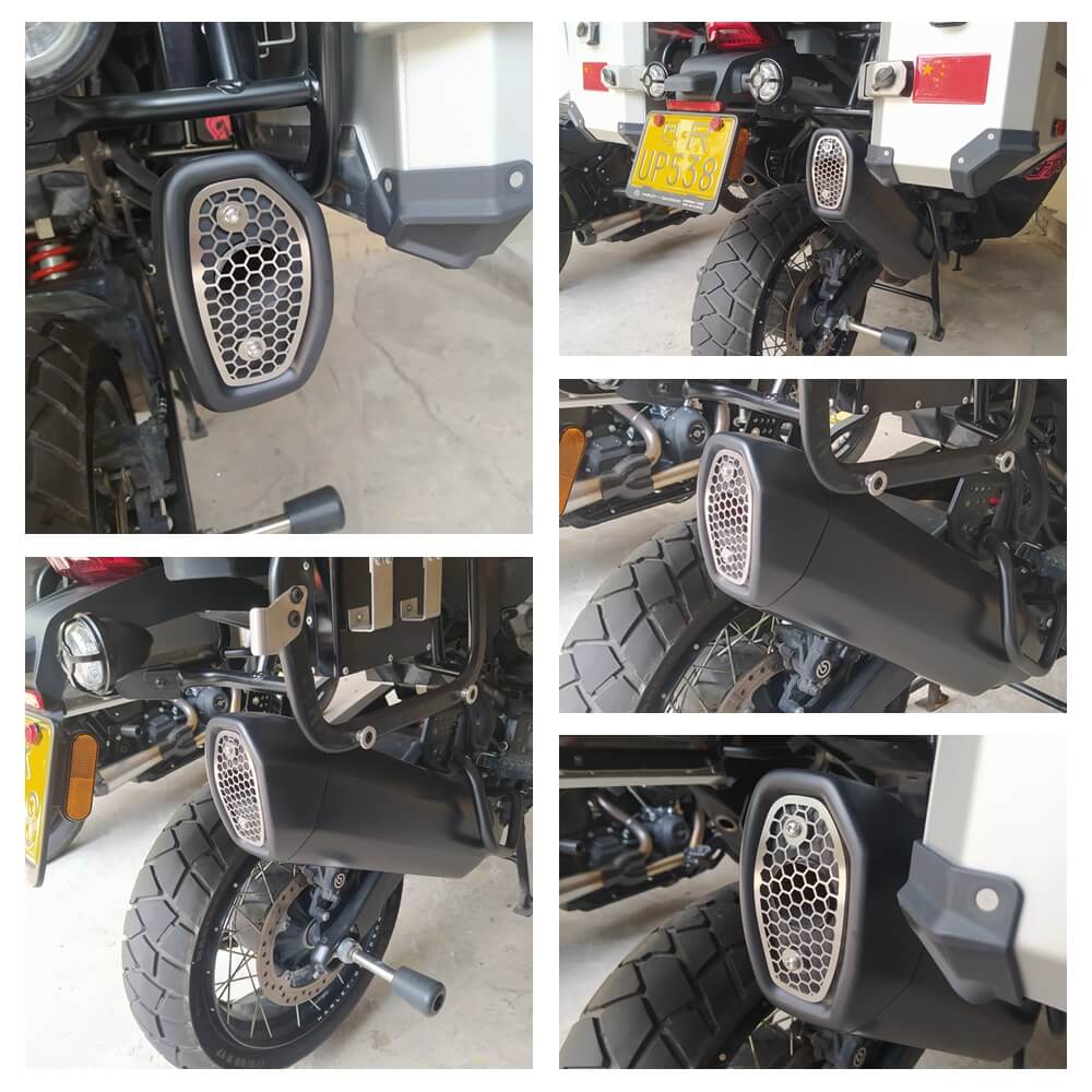 Exhaust Pipe Muffler End Cap Guard Grill Protective Cover For Harley Pan America 1250 ST RA1250ST Special RA1250S RA1250 CVO RA1250SE 2021-2025 - pazoma