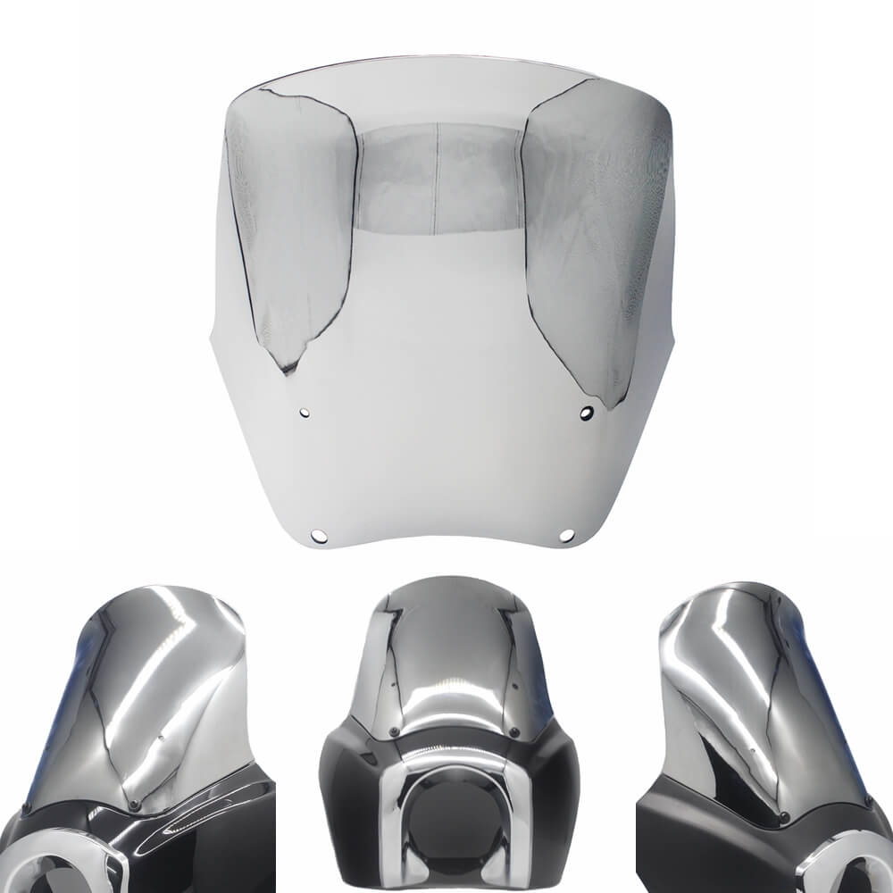 FXDXT Dyna Super Glide 15 inch T-Sport Headlight fairings Replacement Recurve Windshield Kit for Harley Street Bob FXR FXBB - pazoma