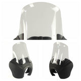 FXDXT Dyna Super Glide 15 inch T-Sport Headlight fairings Replacement Recurve Windshield Kit for Harley Street Bob FXR FXBB - pazoma