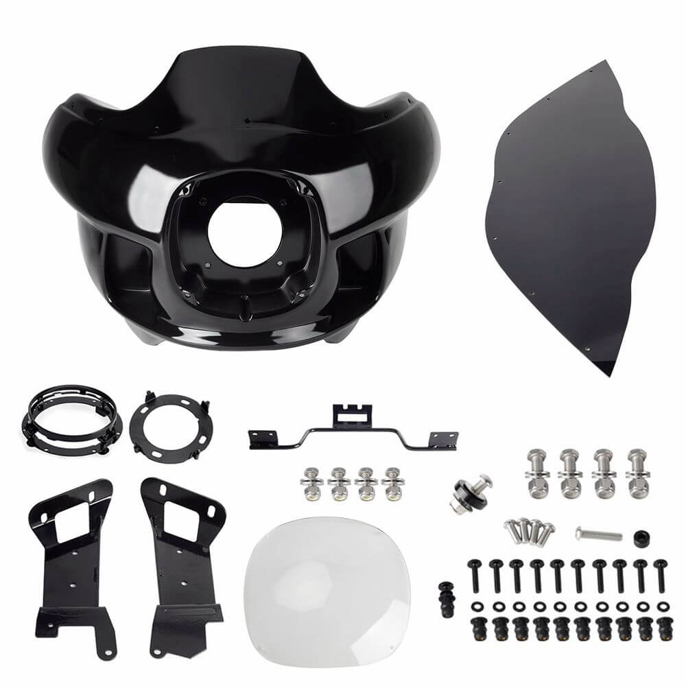 FXR FXRT FXRP FXRD Style Clubstyle Upper Lower Fairings For Harley Softail M8 FXBB FXBBS FXLR FXLRS FXFB FXFBS FXST 2018-2024 - pazoma