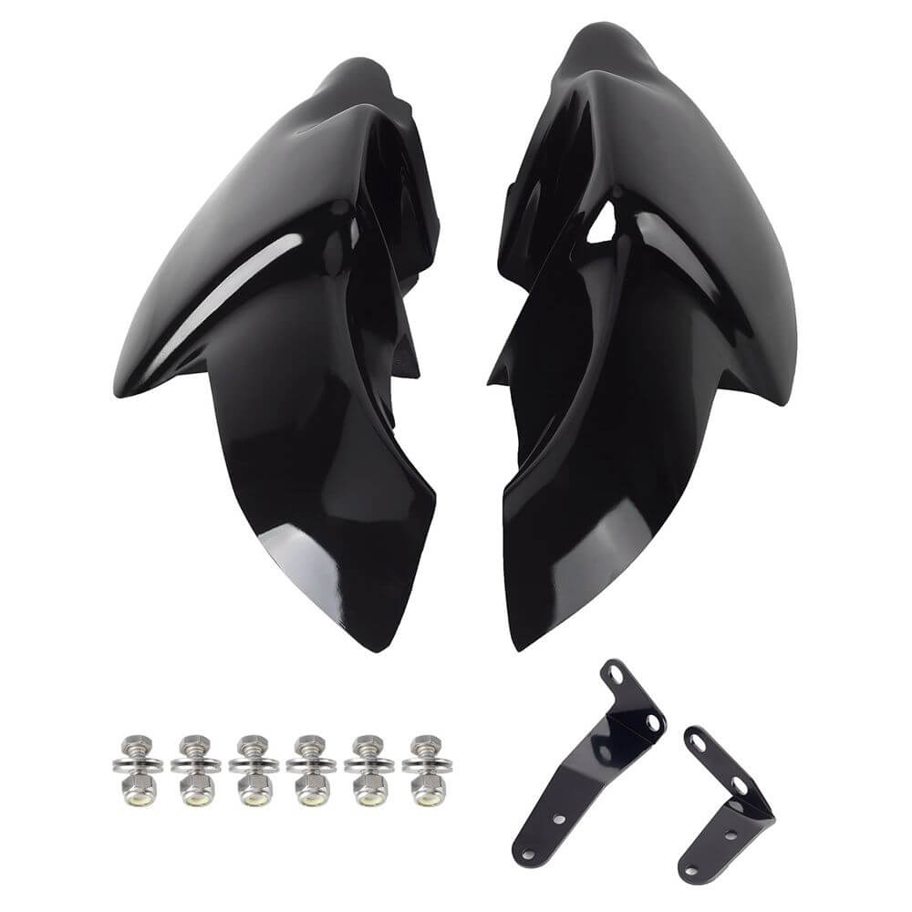 FXR Style Clubstyle FXRT FXRP FXRD Upper Lower Fairings w/ Brackets For Harley Softail M8 Fat Street Bob Low Rider S Standard - pazoma