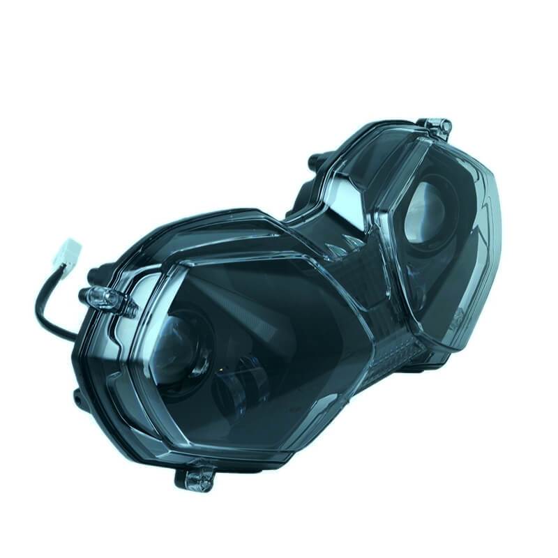 LED Projection Headlight Headlamp Assembly Angel Eyes DRL Replacement Headlight For Triumph Tiger 800 / Tiger Explorer XC 2010-2017 - pazoma