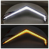 Polaris RZR XP Turbo 4 Turbo XP 1000 4 1000 Front LED Turn Signal Light "FANG" Signature Accent Light Kit 2019+ 2414087 2414088 - pazoma