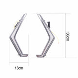 UTV LED Front Driver Turn Signal Fang Signature Accent Light Set for Polaris RZR XP Turbo S XP 1000 4 2018-2025 - pazoma