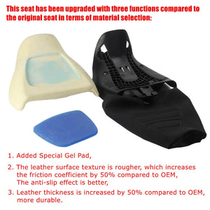 Front Rider Driver Solo Seat lowers 1-inch Gel Pad Seat For Harley Pan America 1250 Special RA1250S RA1250 2021-2024 - pazoma