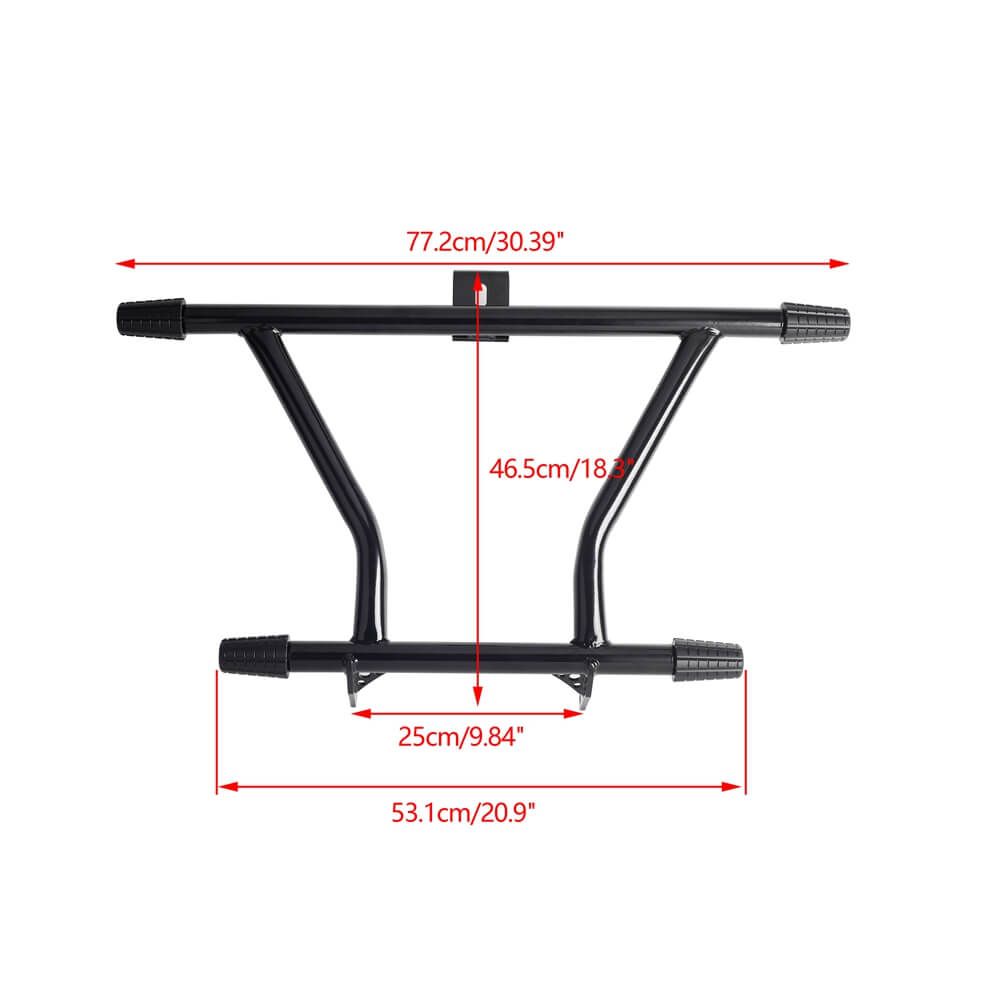 Front Highway Peg High 2 Step Crash Bar Engine Guard crash cage For Harley Softail Street Bob Low Rider Fat Bob 114 Standard 2018-2024 - pazoma
