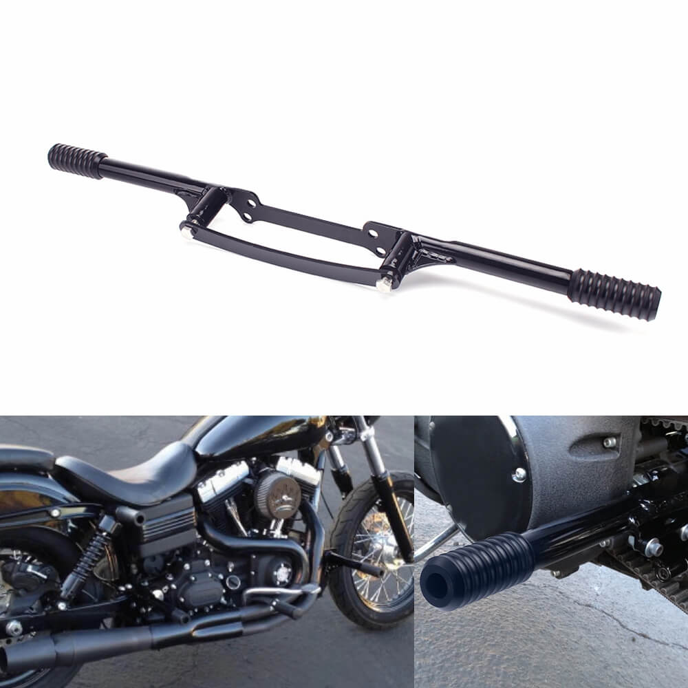 Front Rear Highway Engine Guard Crash Bar Passenger Peg Frame Slider For Harley Dyna Street Fat Bob Low Rider S Wide Sports Glide 06-2017 - pazoma