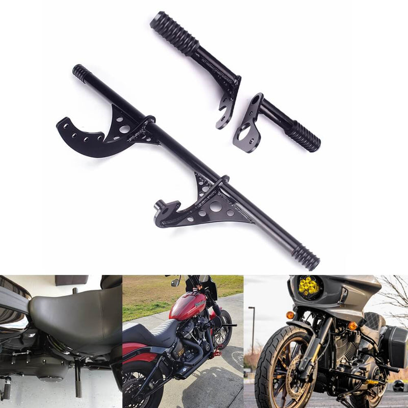 Front Rear Highway Engine Guard Crash Bar Passenger Peg Frame Slider For Harley Softail Streetbob Low Rider S ST Fat Bob Standard 2018up - pazoma
