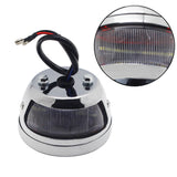 Grid Style Retro Motorcycle 12V LED Taillight W/License Light For Harley Chopper Cafe Racer Bobber Custom Brake Stop Tail Light - pazoma