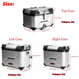 HD Pan America 1250 ST Special RA1250S RA1250 Aluminum Side Top Cases Luggage Tail Box W/Mounting Plate System Bracket Inner Liner - pazoma