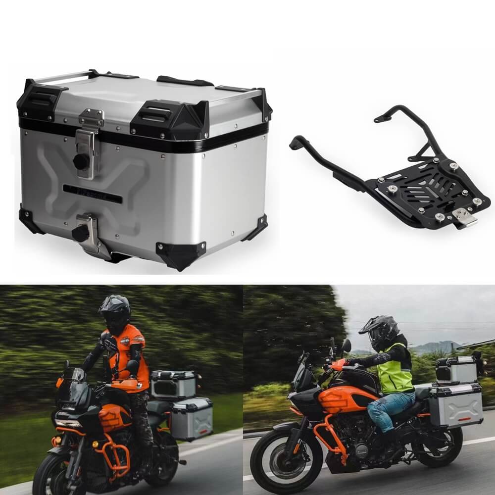 HD Pan America 1250 ST Special RA1250S RA1250 Aluminum Side Top Cases Luggage Tail Box W/Mounting Plate System Bracket Inner Liner - pazoma