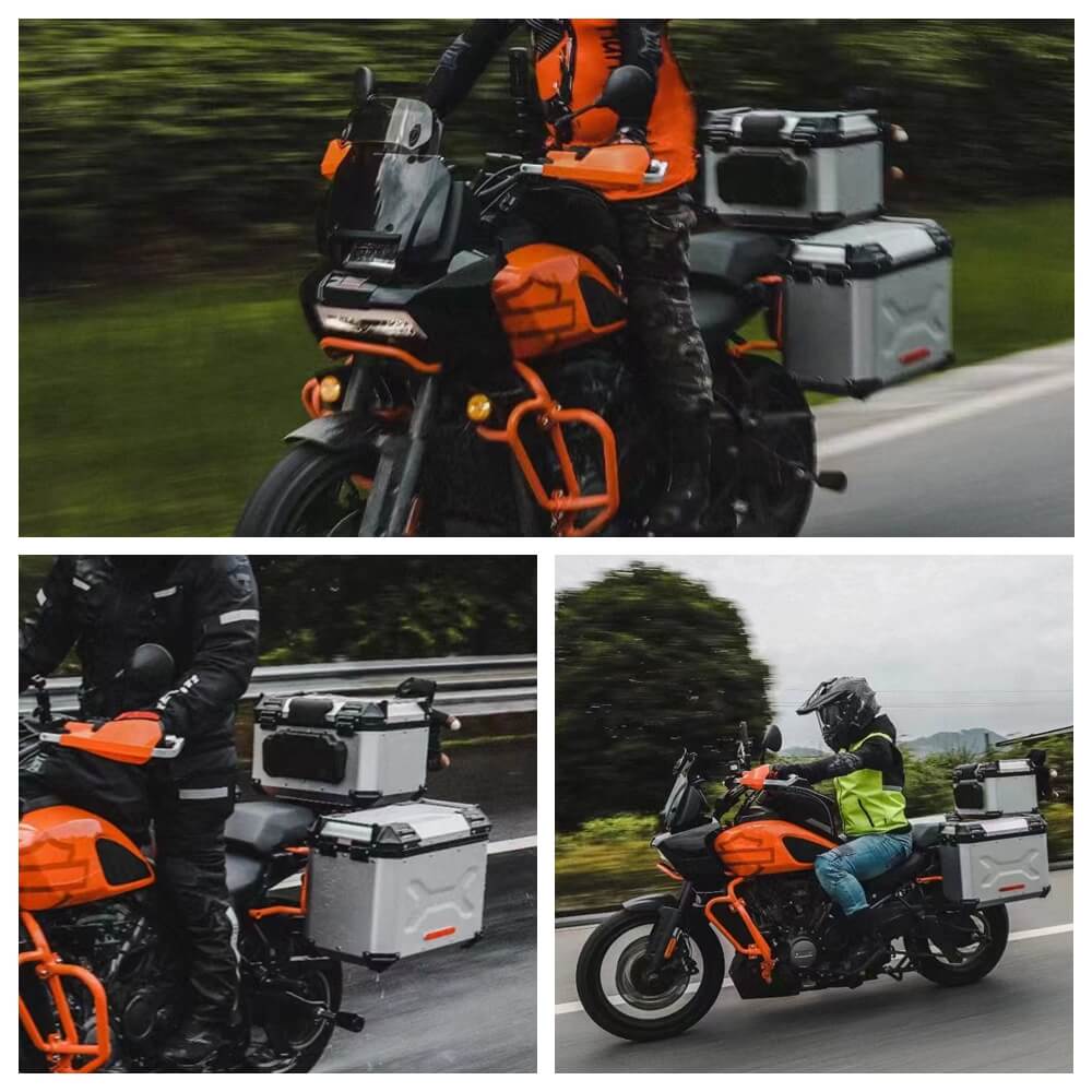 HD Pan America 1250 ST Special RA1250S RA1250 Aluminum Side Top Cases Luggage Tail Box W/Mounting Plate System Bracket Inner Liner - pazoma
