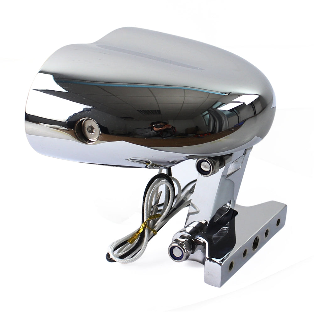 Harley V-Rod Choppers Bobbers Cyclops Custom Motorcycle Headlight Double Oval Wave Twin Headlamp - pazoma