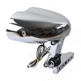 Harley V-Rod Choppers Bobbers Cyclops Custom Motorcycle Headlight Double Oval Wave Twin Headlamp - pazoma