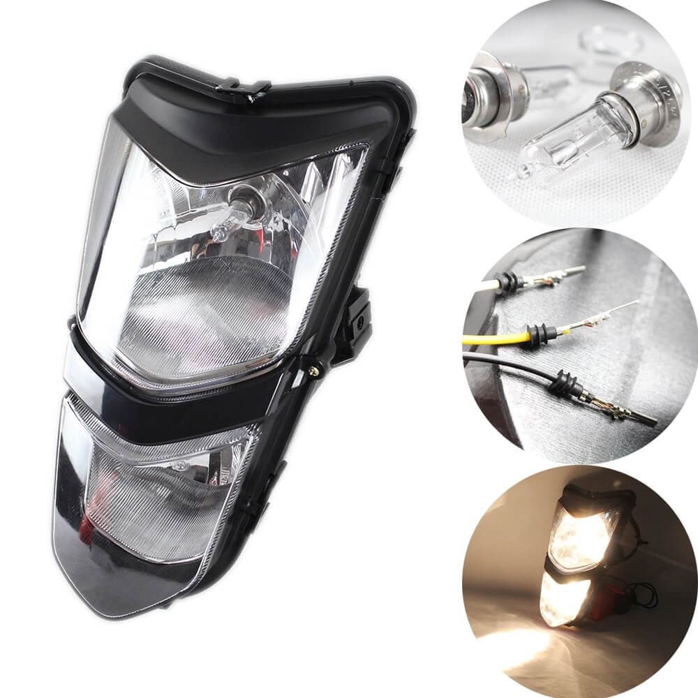 Suzuki ATV Quadsport LTZ 400 LTZ 400 Z 2003-2008 Kawasaki 2003-2006 KFX400 KSF400 New Headlights Headlamp Assembly 35100-07G00-30H - pazoma