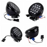 5.75" Multi LED Projection Headlight Headlamp W/ Conversion Mount Extension Bracket Kit For Harley Softail Low Rider S ST FXLRS 20-2023 - pazoma