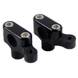 Pazoma Motorcycle CNC Handlebar Risers with Meter Bracket for Harley Sportster models 2004-2019, color Black / Silver