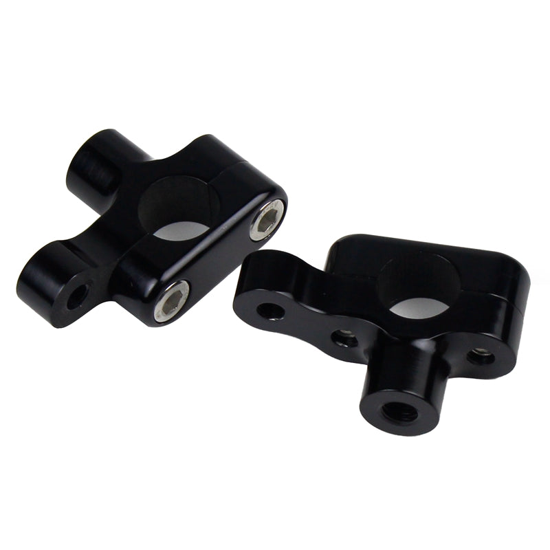 Pazoma Motorcycle CNC Handlebar Risers with Meter Bracket for Harley Sportster models 2004-2019, color Black / Silver - pazoma