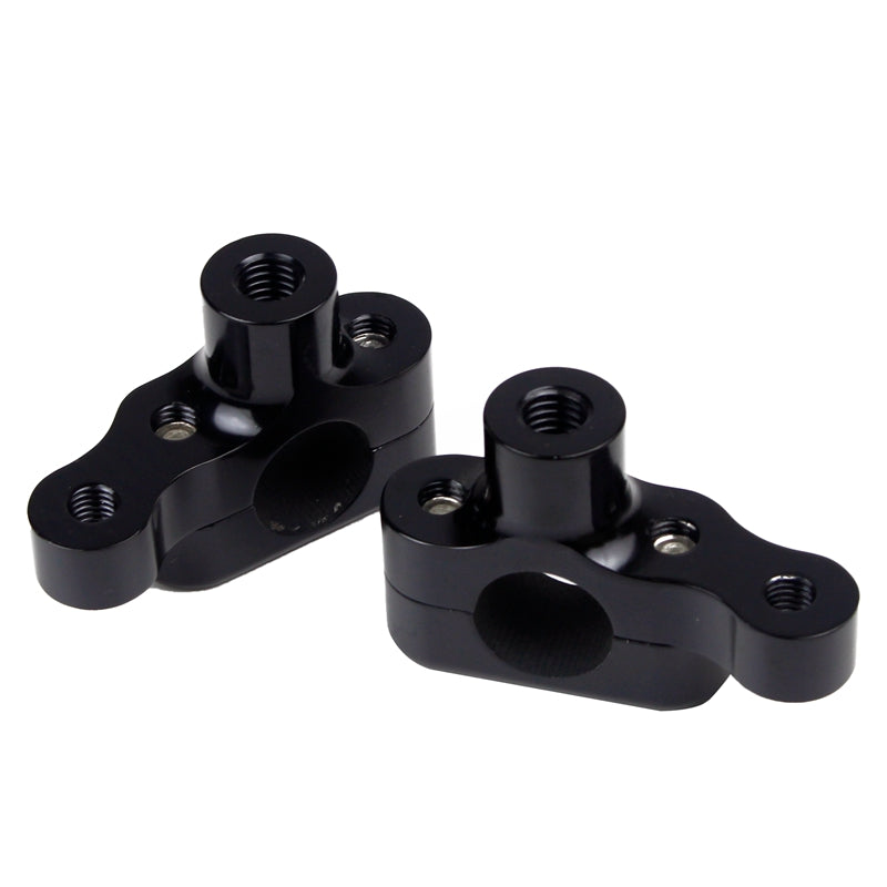 Pazoma Motorcycle CNC Handlebar Risers with Meter Bracket for Harley Sportster models 2004-2019, color Black / Silver - pazoma