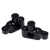 Pazoma Motorcycle CNC Handlebar Risers with Meter Bracket for Harley Sportster models 2004-2019, color Black / Silver - pazoma