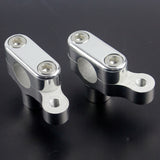 Pazoma Motorcycle CNC Handlebar Risers with Meter Bracket for Harley Sportster models 2004-2019, color Black / Silver - pazoma