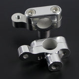 Pazoma Motorcycle CNC Handlebar Risers with Meter Bracket for Harley Sportster models 2004-2019, color Black / Silver - pazoma