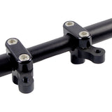 Pazoma Motorcycle CNC Handlebar Risers with Meter Bracket for Harley Sportster models 2004-2019, color Black / Silver - pazoma